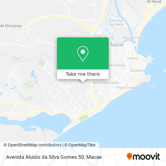 Mapa Avenida Aluizio da Silva Gomes 50