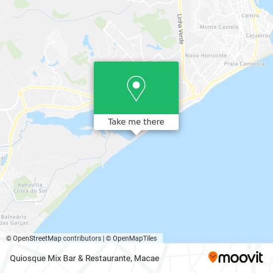 Mapa Quiosque Mix Bar & Restaurante