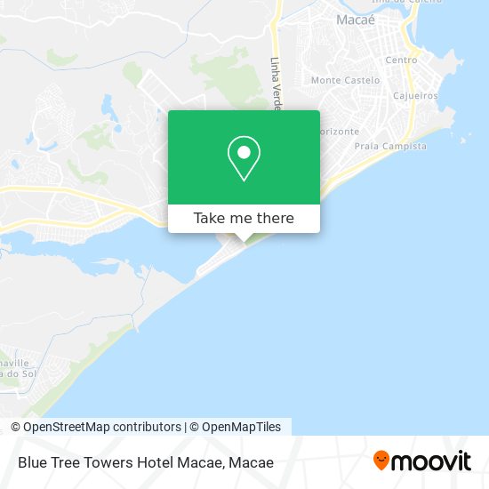 Mapa Blue Tree Towers Hotel Macae