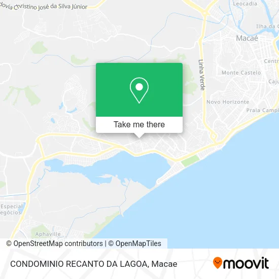 CONDOMINIO RECANTO DA LAGOA map