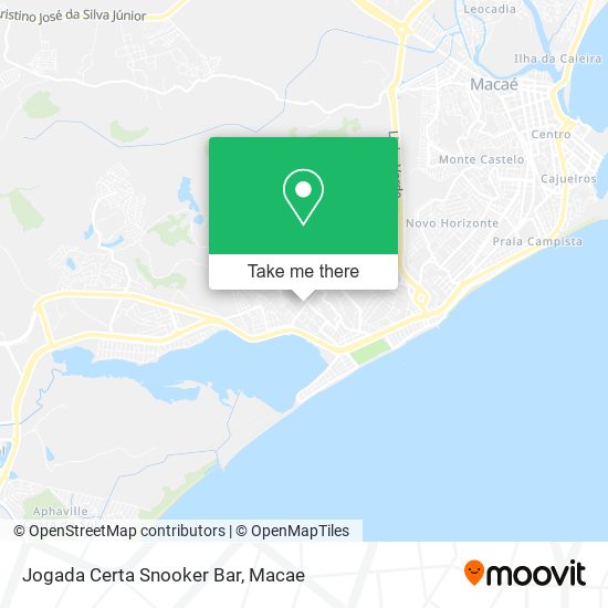 Jogada Certa Snooker Bar map