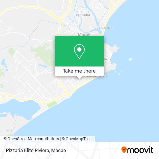 Mapa Pizzaria Elite Riviera