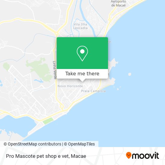 Pro Mascote pet shop e vet map