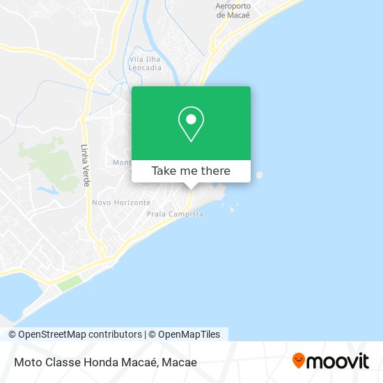 Mapa Moto Classe Honda Macaé