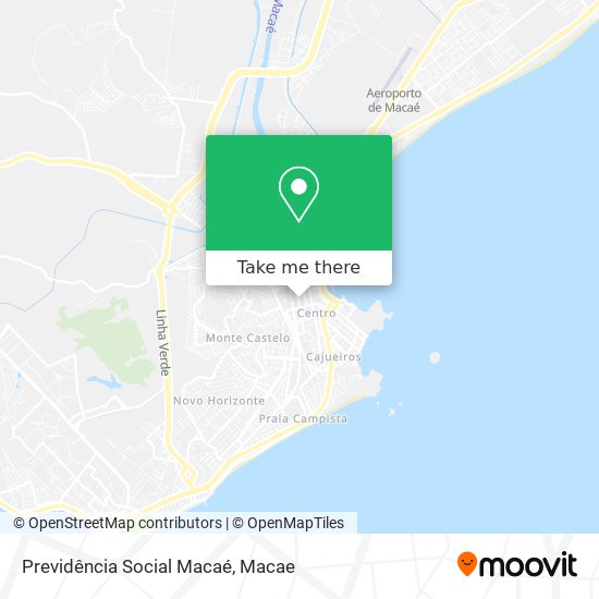 Previdência Social Macaé map