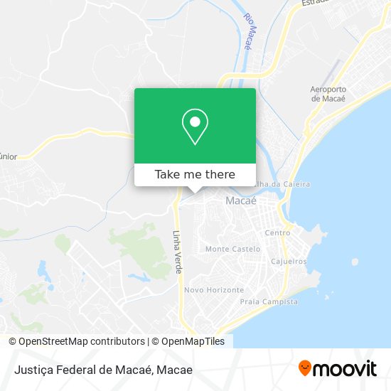 Justiça Federal de Macaé map