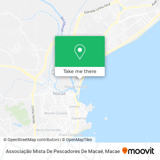 Associação Mista De Pescadores De Macaé map