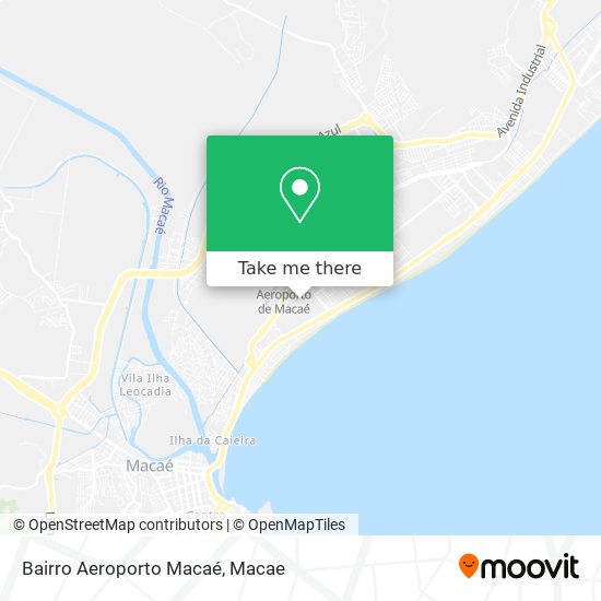 Bairro Aeroporto Macaé map
