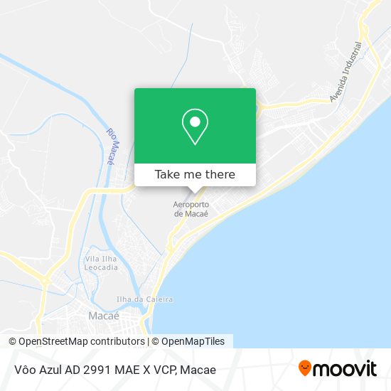 Mapa Vôo Azul AD 2991 MAE X VCP