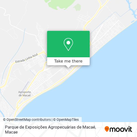 Parque de Exposições Agropecuárias de Macaé map
