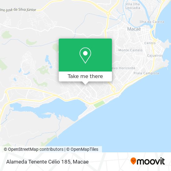 Mapa Alameda Tenente Célio 185