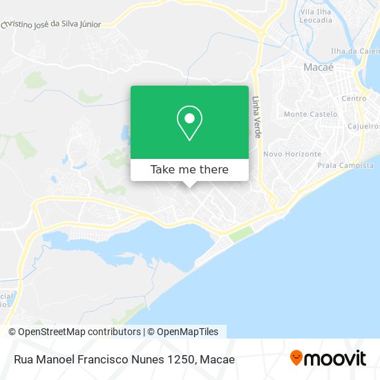 Rua Manoel Francisco Nunes 1250 map