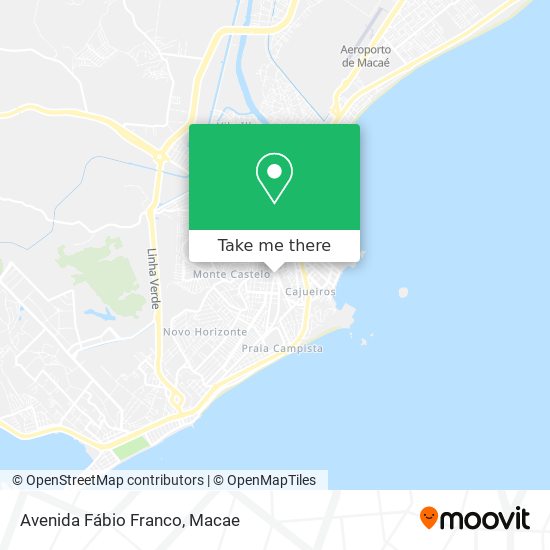 Mapa Avenida Fábio Franco