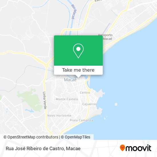 Mapa Rua José Ribeiro de Castro