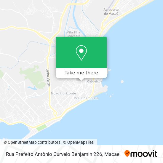 Rua Prefeito Antônio Curvelo Benjamin 226 map