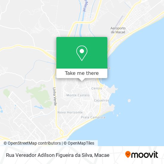 Mapa Rua Vereador Adílson Figueira da Silva