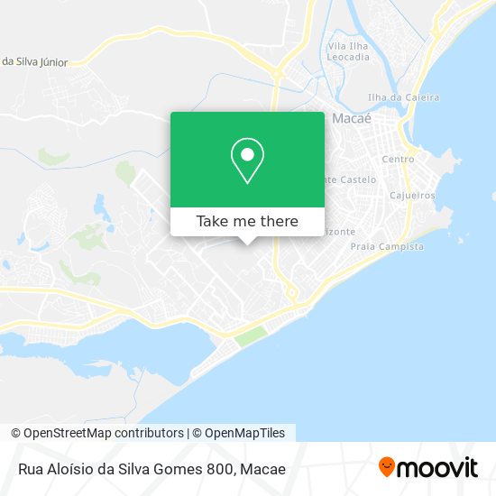 Mapa Rua Aloísio da Silva Gomes 800