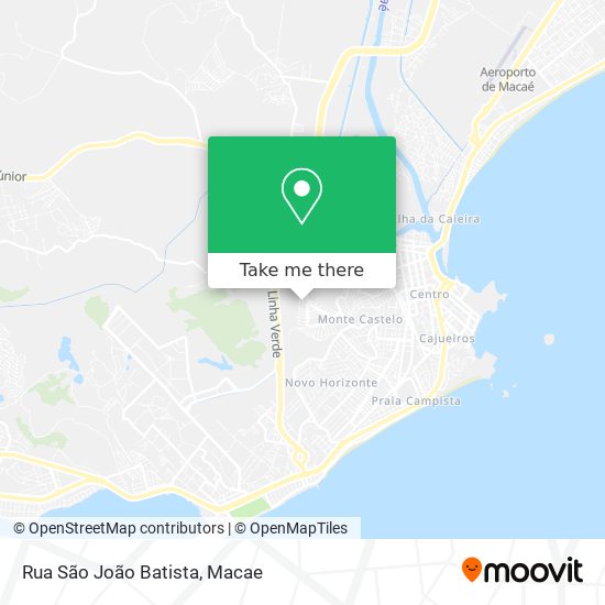 Mapa Rua São João Batista