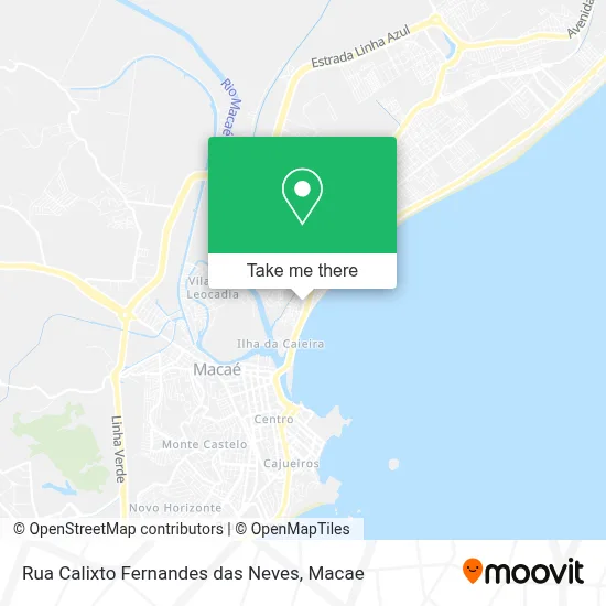 Rua Calixto Fernandes das Neves map
