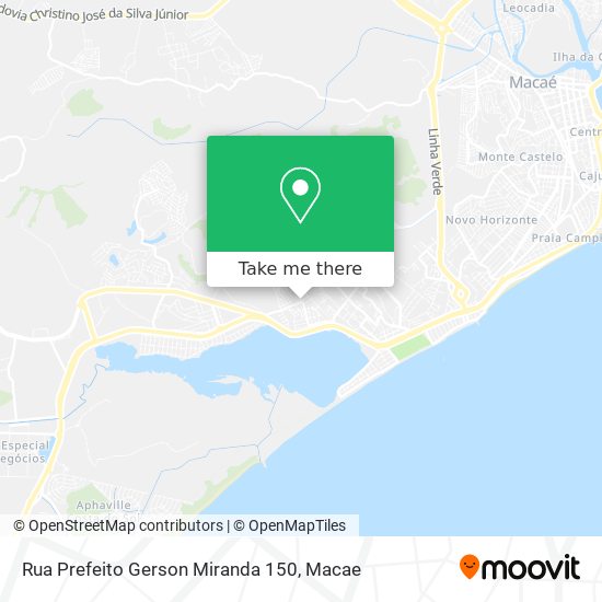 Mapa Rua Prefeito Gerson Miranda 150