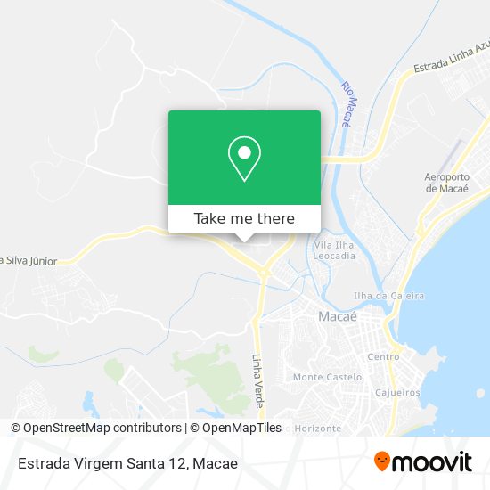 Estrada Virgem Santa 12 map