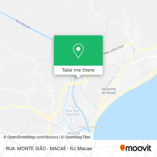 RUA: MONTE SIÃO - MACAÉ - RJ map