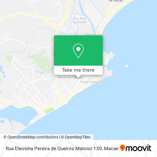 Mapa Rua Eleosina Pereira de Queirós Matoso 130