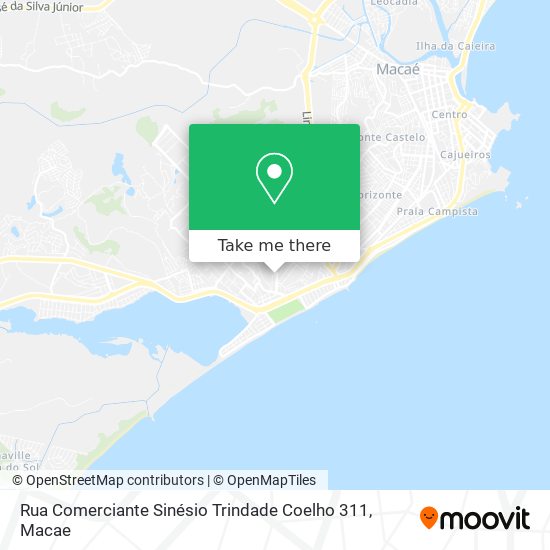 Rua Comerciante Sinésio Trindade Coelho 311 map