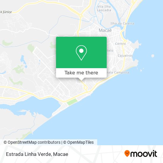 Estrada Linha Verde map