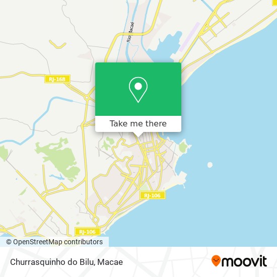 Mapa Churrasquinho do Bilu