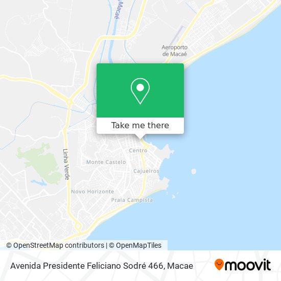 Mapa Avenida Presidente Feliciano Sodré 466