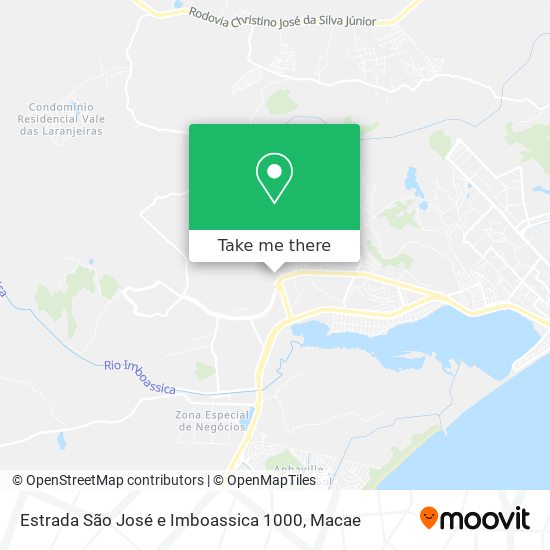Estrada São José e Imboassica 1000 map