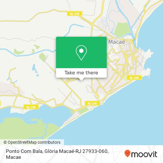 Mapa Ponto Com Bala, Glória Macaé-RJ 27933-060