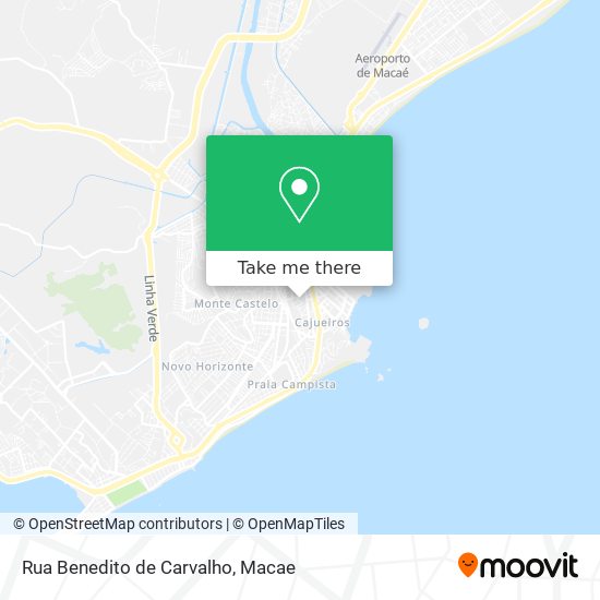 Mapa Rua Benedito de Carvalho