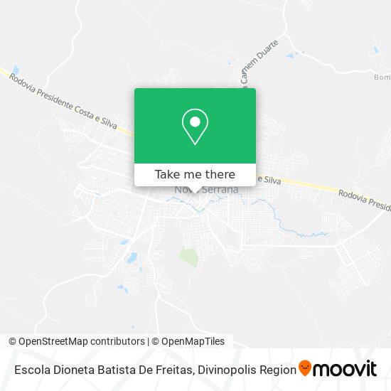 Mapa Escola Dioneta Batista De Freitas