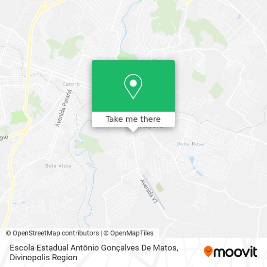 Mapa Escola Estadual Antônio Gonçalves De Matos