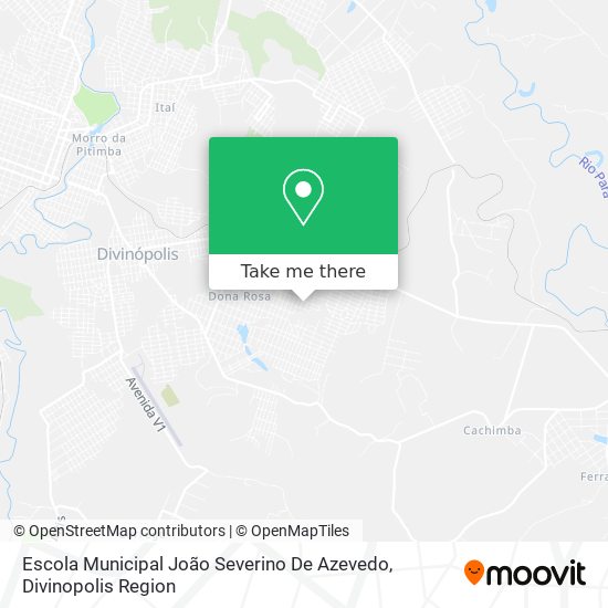 Mapa Escola Municipal João Severino De Azevedo