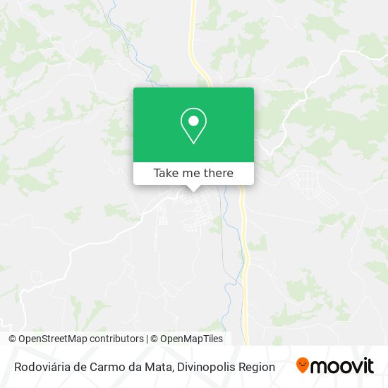 Rodoviária de Carmo da Mata map