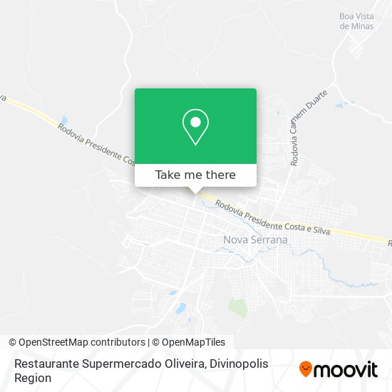 Mapa Restaurante Supermercado Oliveira