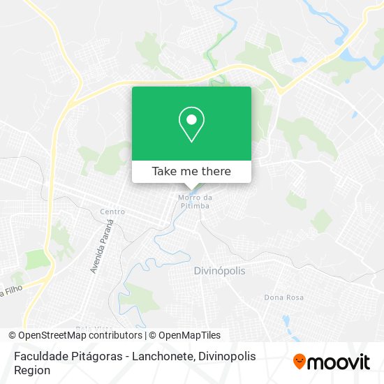 Faculdade Pitágoras - Lanchonete map