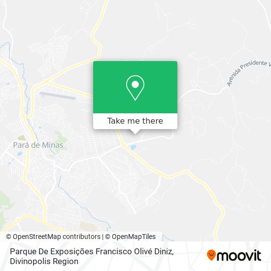 Parque De Exposições Francisco Olivé Diniz map