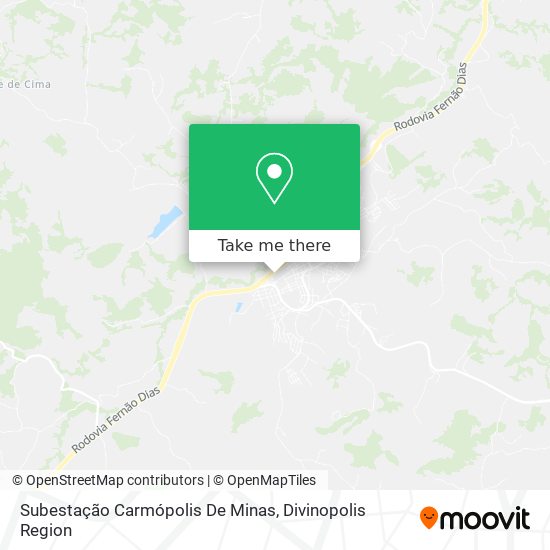 Subestação Carmópolis De Minas map