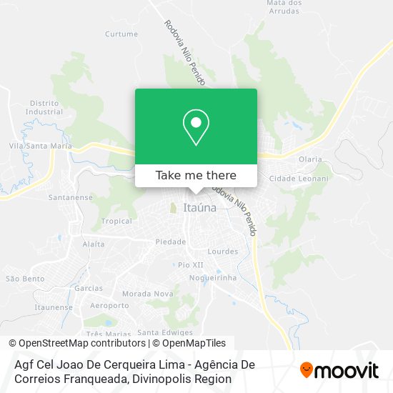 Agf Cel Joao De Cerqueira Lima - Agência De Correios Franqueada map