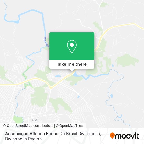 Mapa Associação Atlética Banco Do Brasil Divinópolis