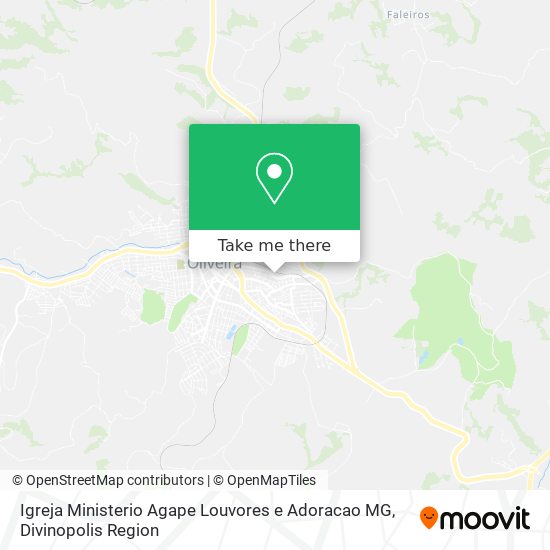 Igreja Ministerio Agape Louvores e Adoracao MG map