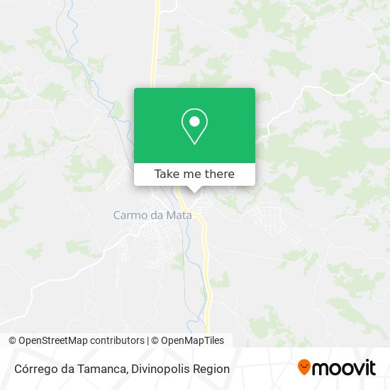 Córrego da Tamanca map