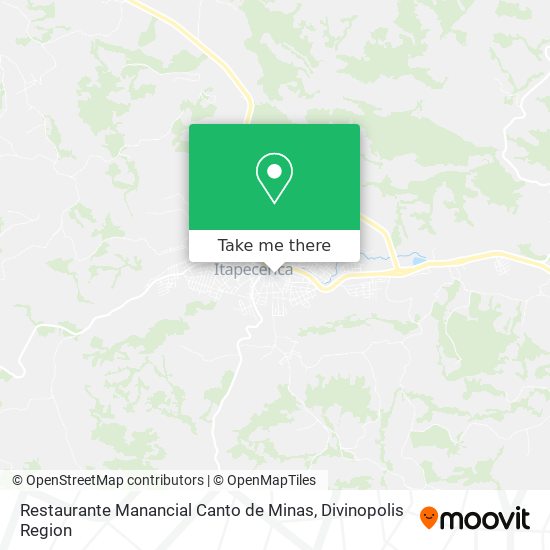 Restaurante Manancial Canto de Minas map