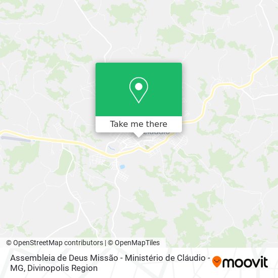 Assembleia de Deus Missão - Ministério de Cláudio - MG map