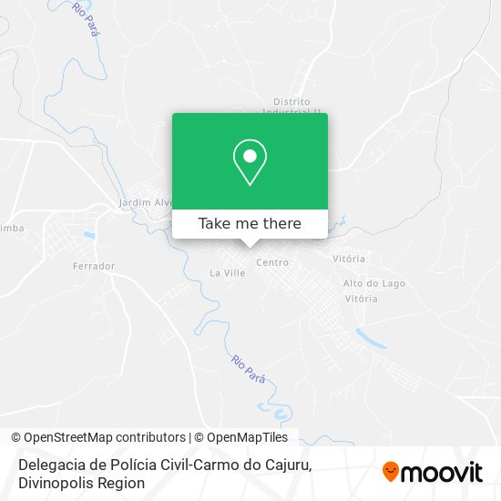 Delegacia de Polícia Civil-Carmo do Cajuru map