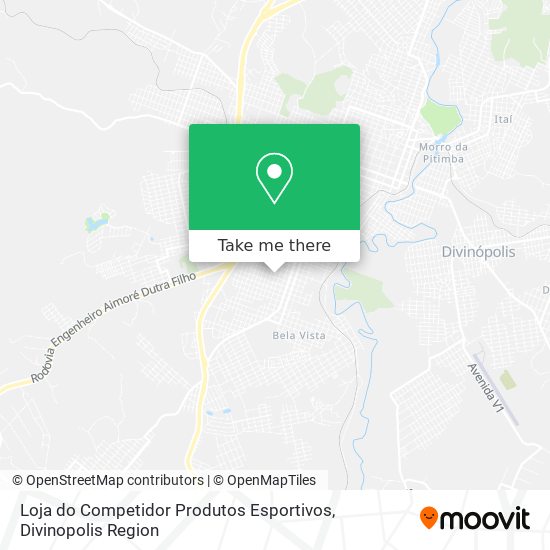 Mapa Loja do Competidor Produtos Esportivos